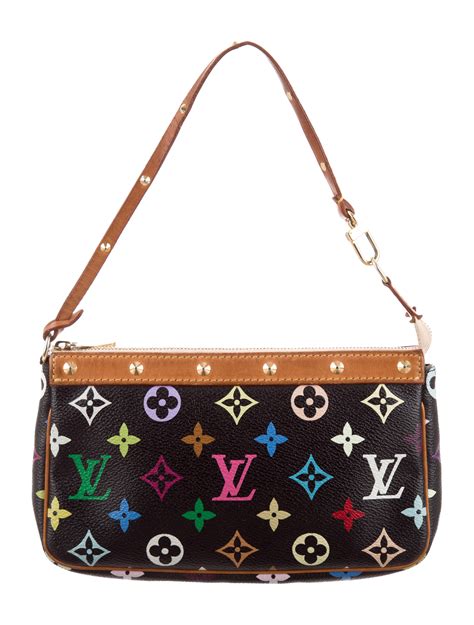 lv multi color pochette